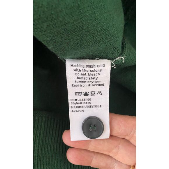 Harrison Men Green Knit Cardigan/Jacket Oversized L - Picture 4 of 6